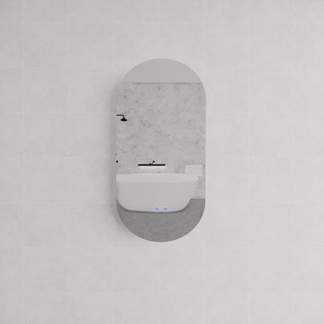 RIVA O2 LED Oval Frameless Mirror 900/1200mm