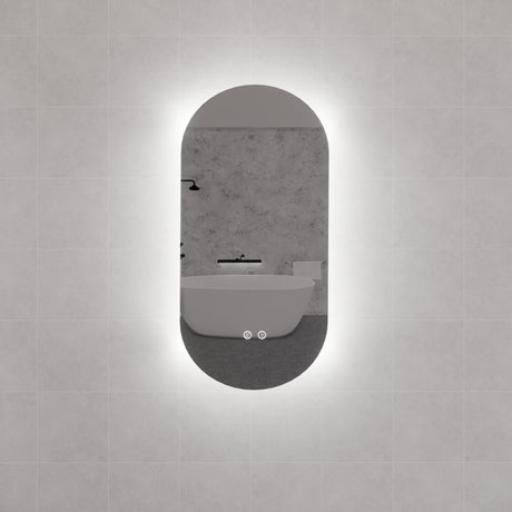 RIVA O2 LED Oval Frameless Mirror 900/1200mm