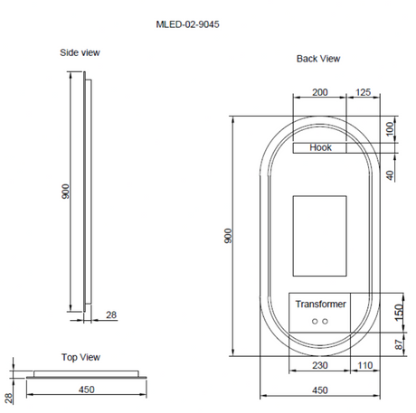 MLED-O2-9045-drawing