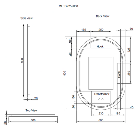 MLED-O2-9060-drawing