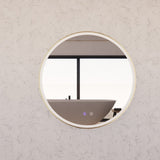 RIVA R3 LED Round Frame Mirror 600/800mm Brushed Gold