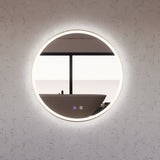 RIVA R3 LED Round Frame Mirror 600/800mm Brushed Gold