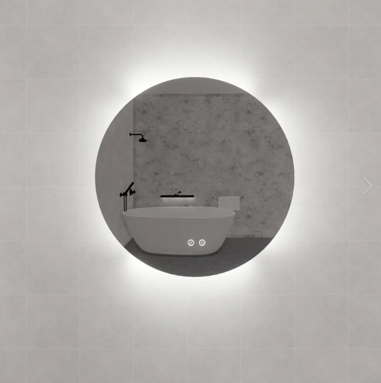 RIVA R4 Round Frameless 3 colors LED Mirror (600/800mm)