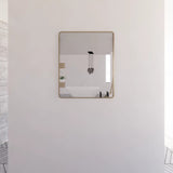 RIVA Rectangle Framed Mirror 900/1200mm - Brushed Gold