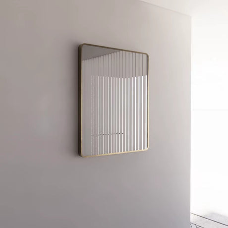 RIVA Rectangle Framed Mirror 900/1200mm - Brushed Gold