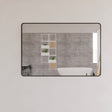 RIVA Rectangle Framed Mirror 900/1200mm - Matte Black