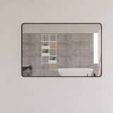 RIVA Rectangle Framed Mirror 900/1200mm - Matte Black