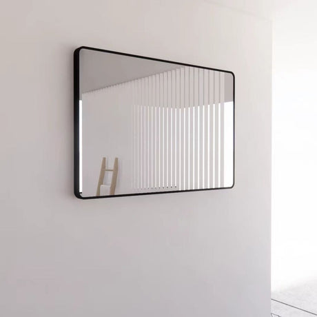 RIVA Rectangle Framed Mirror 900/1200mm - Matte Black