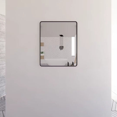 RIVA Rectangle Framed Mirror 900/1200mm - Matte Black