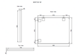 RIVA Rectangle Framed Mirror 900/1200mm