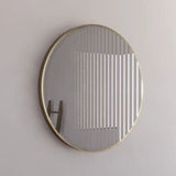RIVA Round Framed Mirror 600/800mm - Brushed Gold