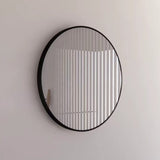 RIVA Round Framed Mirror 600/800mm - Matte Black