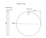 RIVA Round Framed Mirror 600/800mm 
