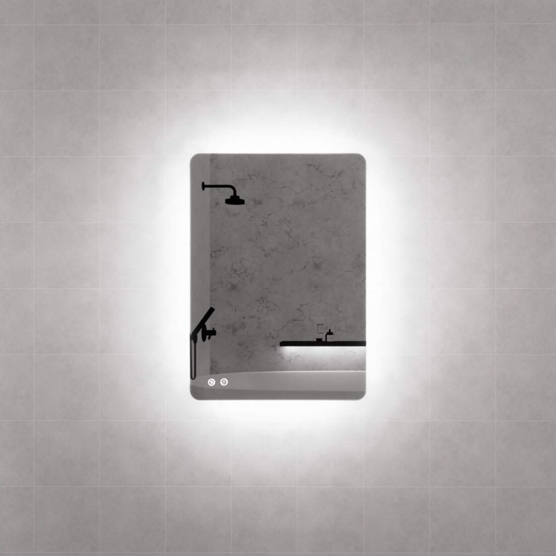 RIVA S5 LED Rectangle Frameless Mirror 500/750/1200/1500mm