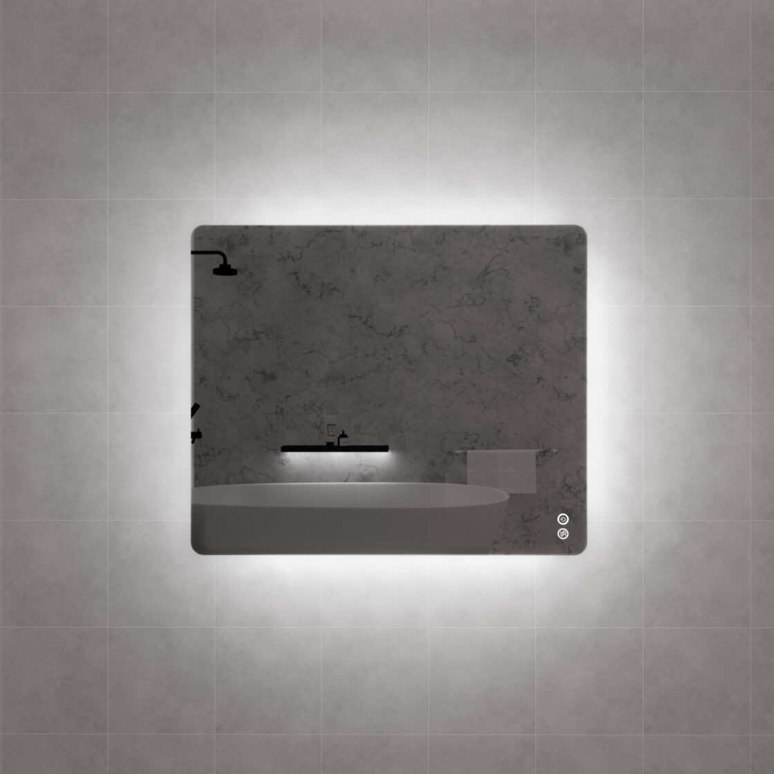 RIVA S5 LED Rectangle Frameless Mirror 500/750/1200/1500mm