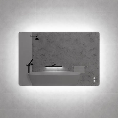 RIVA S5 LED Rectangle Frameless Mirror 500/750/1200/1500mm