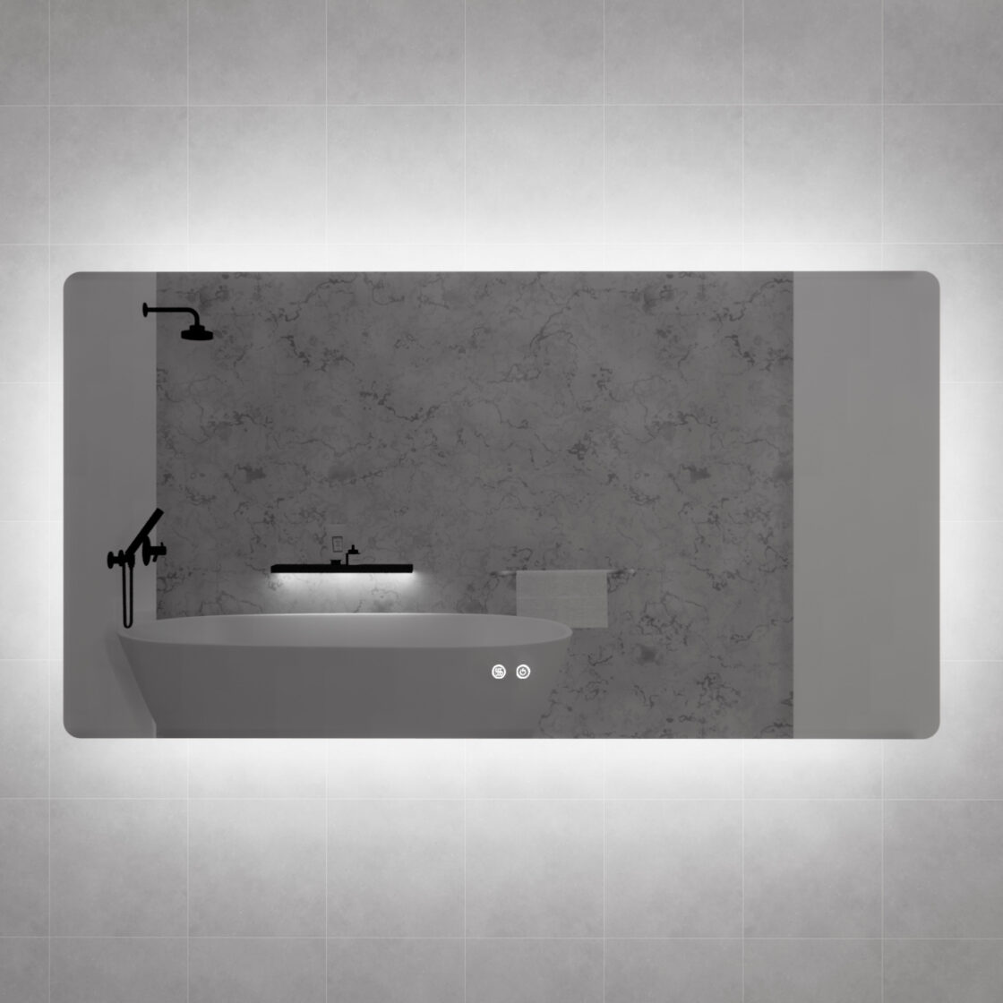 RIVA S5 LED Rectangle Frameless Mirror 500/750/1200/1500mm