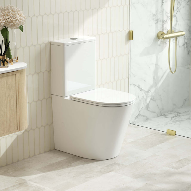 RIVO Back-to-Wall Toilet Suite (Gloss White)