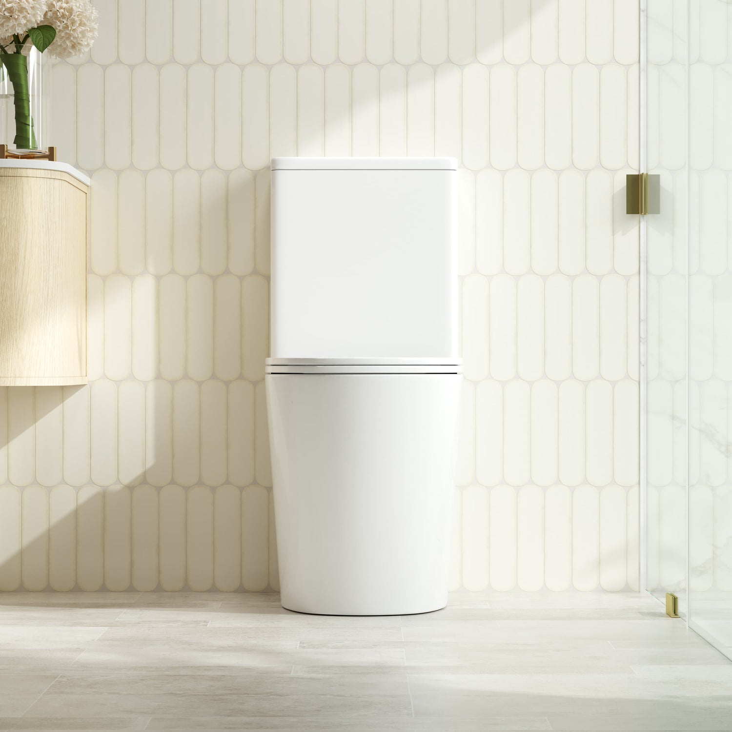 RIVO Back-to-Wall Toilet Suite (Gloss White)