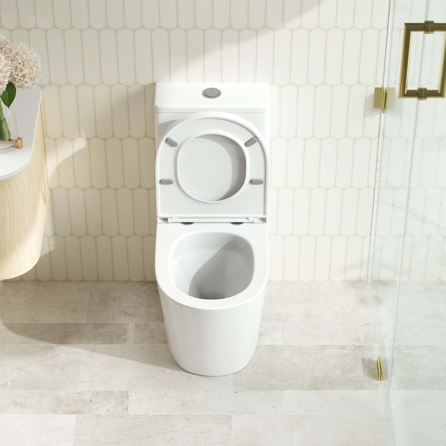 RIVO Back-to-Wall Toilet Suite (Gloss White)