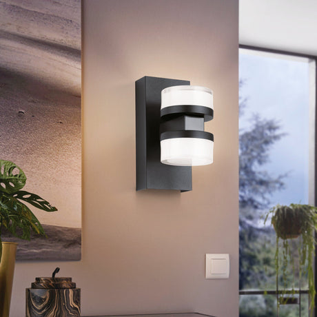 ROMENDO2 48 Steel (Black) Wall Light 