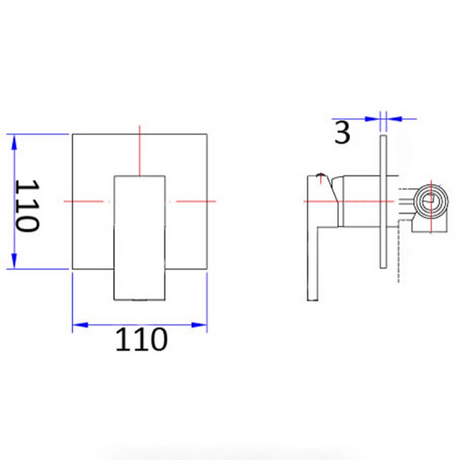 Rosa Wall Mixer