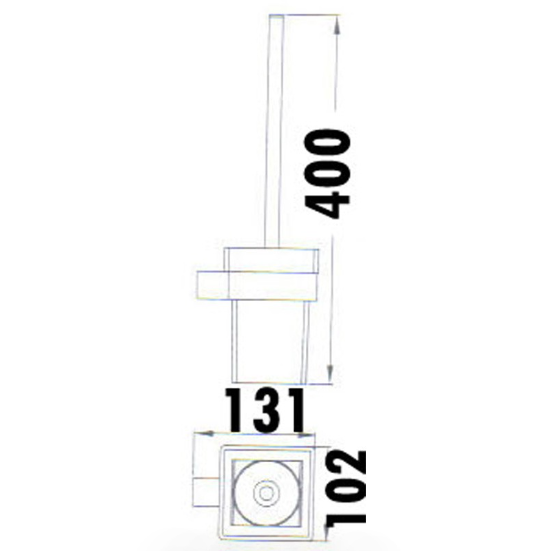 Rosa Toilet Brush - Technical Drawing