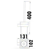 Rosa Toilet Brush - Technical Drawing