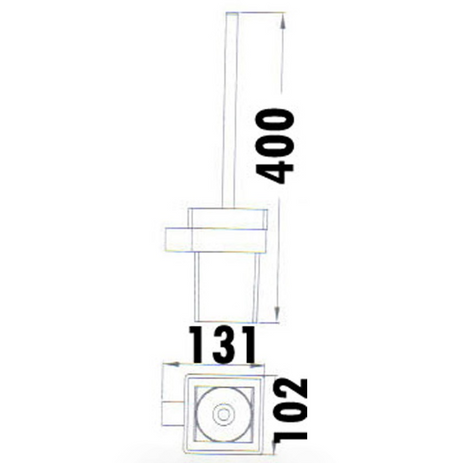 Rosa Toilet Brush - Technical Drawing