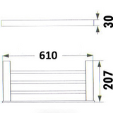 Rosa Towel Shelf (Matte Black)