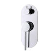 ROUL Shower/Wall Mixer with Diverter - Chrome