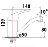 Ruby Swivel Basin Mixer (Chrome)