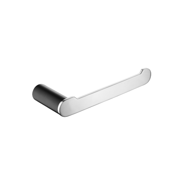 RUSHY Black & Chrome  Toilet Paper Holder