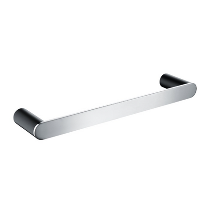 RUSHY Towel Bar 300mm - Black & Chrome