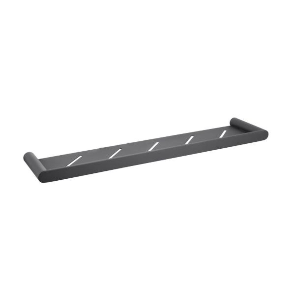 RUSHY Round Stainless Steel Shelf - Black