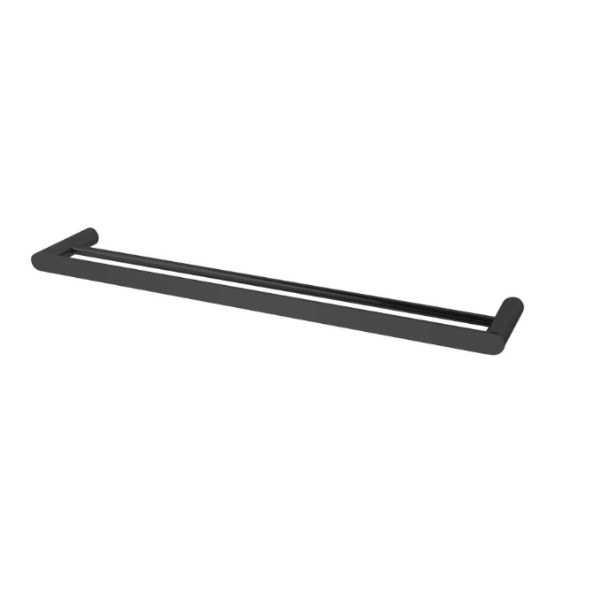 RUSHY Double Towel Rail 600mm - Black