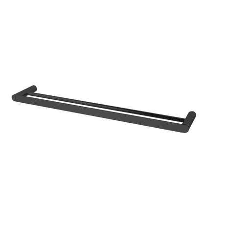 RUSHY Double Towel Rail 600mm - Black