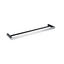 RUSHY Double Towel Rail 600mm - Black & Chrome