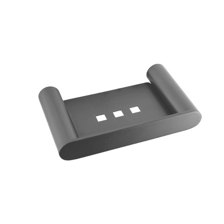 RUSHY Soap Dish Holder - Brushed Gun Metal