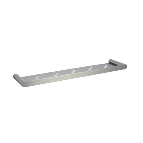 RUSHY Round Stainless Steel Shelf - Brushed Gun Metal