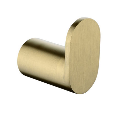 RUSHY Round Robe Hook - Brushed Brass