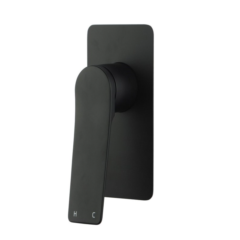 RUSHY Square Shower Mixer - Black