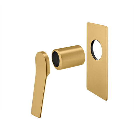 RUSHY Square Shower Mixer - Brushed Brass