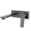 RUSHY Square Wall Mixer With Spout - Brushed Gun Metal