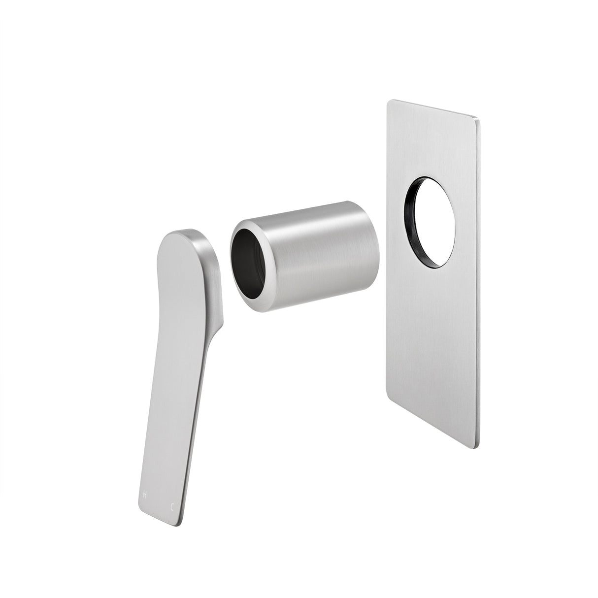 RUSHY Square Shower Mixer - Brushed Nickel