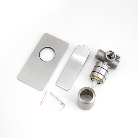 RUSHY Square Shower Mixer - Brushed Nickel
