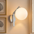 Rayna Rated 1lt Wall Light Chrome IP44