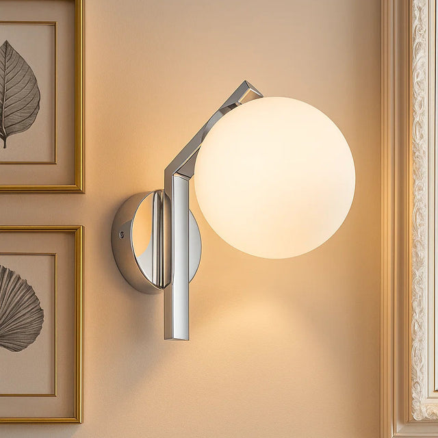 Rayna Rated 1lt Wall Light Chrome IP44