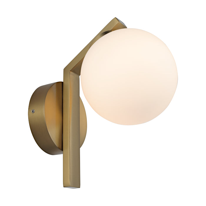 Rayna Rated 1lt Wall Light Gold IP44