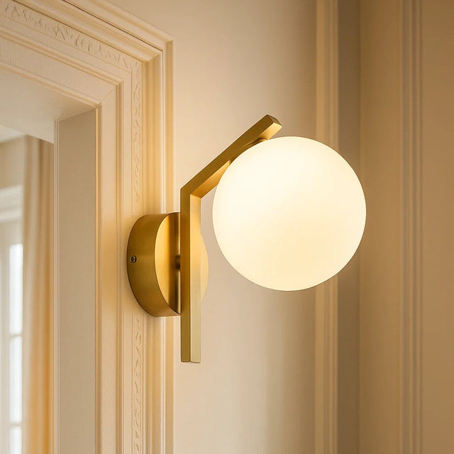 Rayna Rated 1lt Wall Light Gold IP44